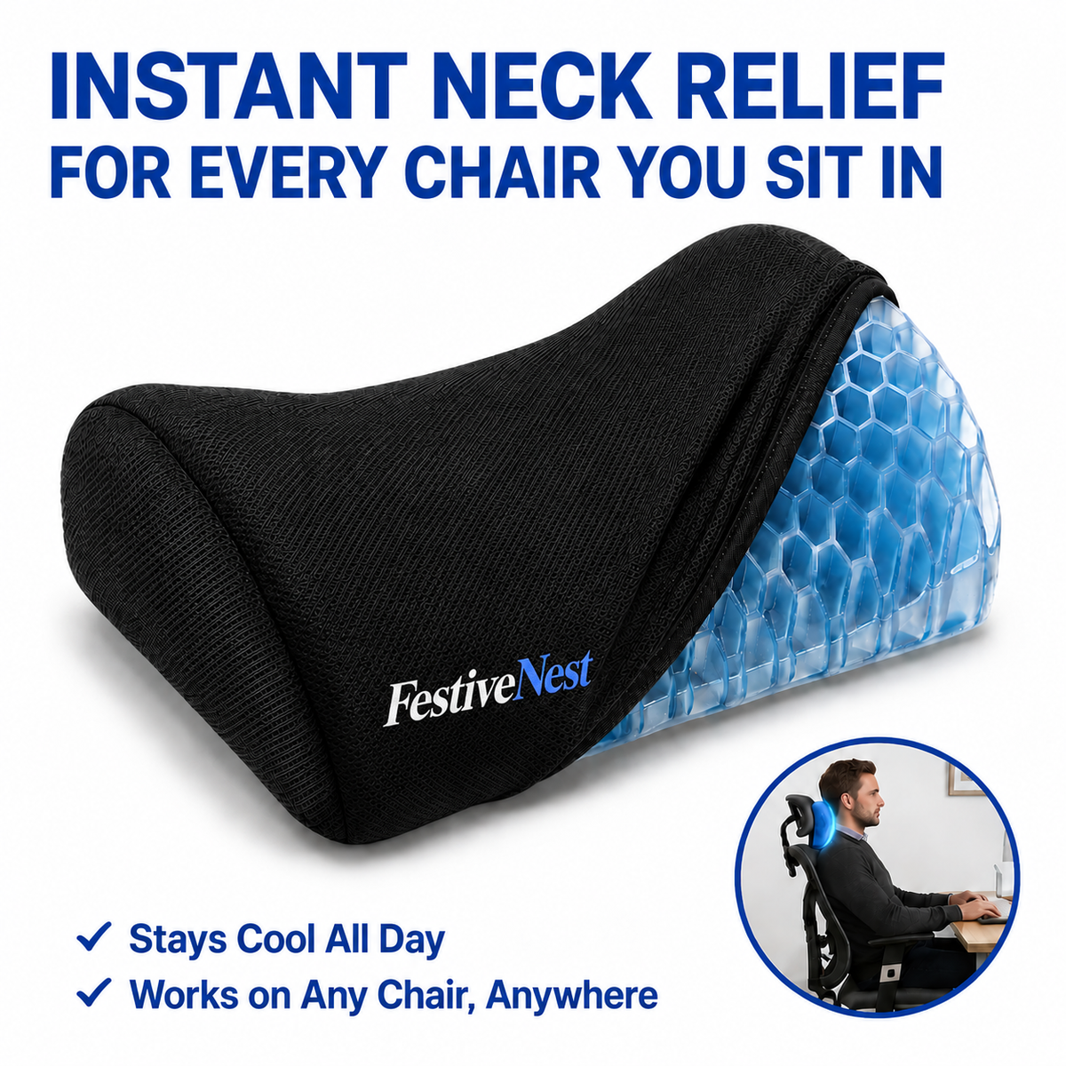 FestiveNest™ Gel Neck Cushion