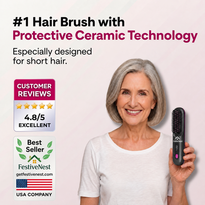 FestiveNest™ - Electric Straightening Brush