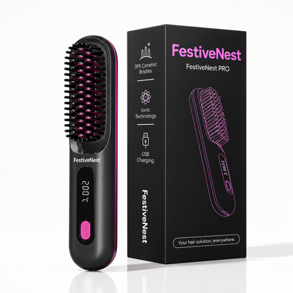 FestiveNest™ - Electric Straightening Brush