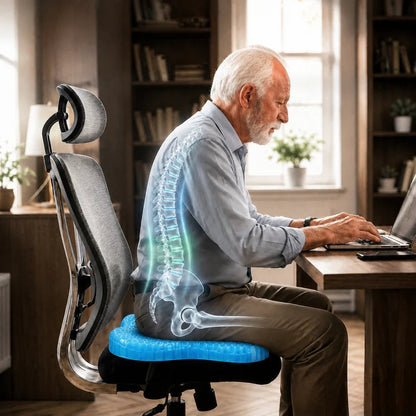 FestiveNest™ Ergonomic Gel Seat Cushion