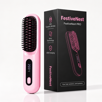 FestiveNest™ - Electric Straightening Brush