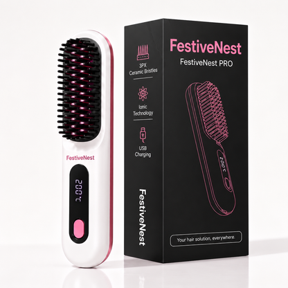 FestiveNest™ - Electric Straightening Brush