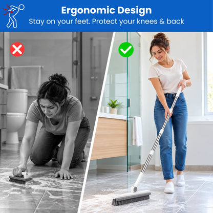 FestiveNest™ Telescopic Floor Scrub Brush